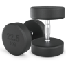 Гантель круглая UNIX FIT PRO обрезиненная 22,5 кг DBRND22_5PBKx2
